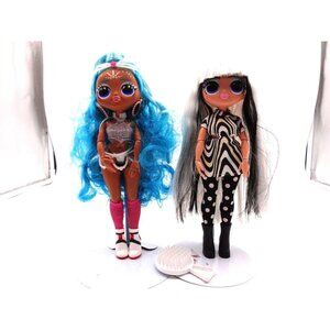 LOL Surprise OMG Queens Splash Beauty Queen and Groovy Babe Black White Hair